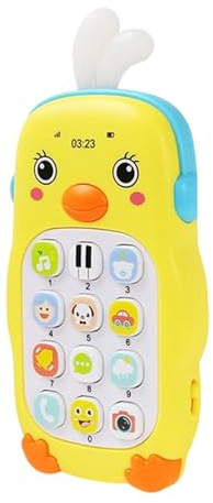 Leksaksmobiltelefon - Lekmobiltelefon med och Ljud - Föräldralik Leksakstelefon - För Resa Vagn Barnstol Klassrum Lekrum Pojkar Flickor Förskola Födelsedag Semester