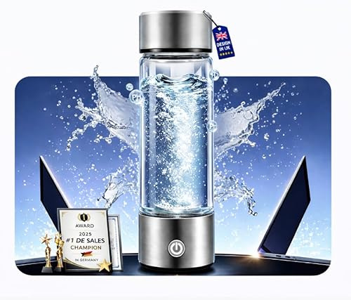 Botella de agua de hidrógeno mejorada 2026 9.0【Líder en la industria - Bloqueo de hidrógeno de 24 horas】Generador de botellas de agua de hidrógeno 【Hidrógeno puro de grado No.1-9A+】Tecnología SPE PEM