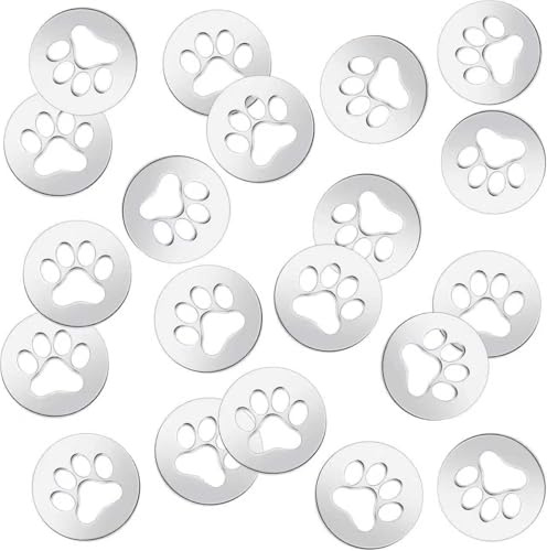 Hbzunt Lot de 20 jetons de chariot en acier inoxydable avec patte de chien - Détacheurs de chariot amovibles pour hommes et femmes