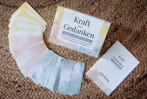 Kraft der Gedanken – Affirmationskarten für Schwangerschaft & Geburt (40 Karten) | Mentale Geburtsvorbereitung für eine entspannte Schwangerschaft und selbstbestimmte Geburt | Geschenk für Schwangere