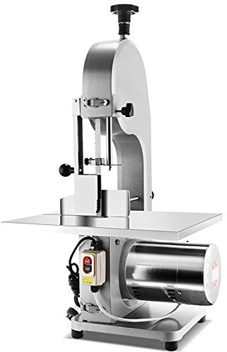 NEWTRY 1100W Electric Bone Cutting Machine Band Saw Cutter Commercial Frozen Meat Slicer Meat Grinder Butcher Mincer Cutter Cutting Thickness Adjustable (220V)