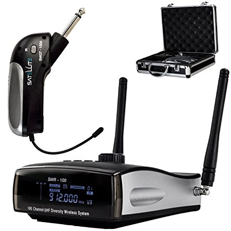 Nady Satellite-SMGT-100A 100-Channel True Diversity Wireless Instrument System for Electric Guitar (Recessed Jack)