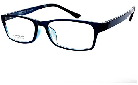 Fullwosing Gafas de miopía miopía miopía con bolsas de malla para hombres, mujeres y estudiantes, marco azul de Ten en cuenta que no son gafas de lectura