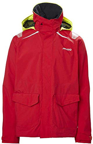 Musto Herren BR1 Yacht Segeln und Bootfahren Inshore Segeln Yachting und Beiboot Mantel Jacke - True Red - Atmungsaktiv Wasserdicht