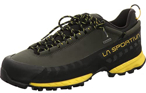 La Sportiva 24T900100 Uomo Scarponi da Montagna, Carbon/Yellow, 45 EU