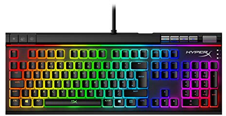 HyperX Alloy Elite 2, Tastiera Meccanica da Gaming Cablata, Illuminazione RGB, Telaio in Acciaio, 80 Milioni di Pressioni Garantite, Cavo USB-A, 3 Dispositivi Collegabili, Layout Inglese, Nera