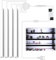 Eclairage LED pour Vitrine : Lot de 4 Barres 31cm en V, 1200lm, 12W, Blanc 6000K - Parfait pour Armoires.