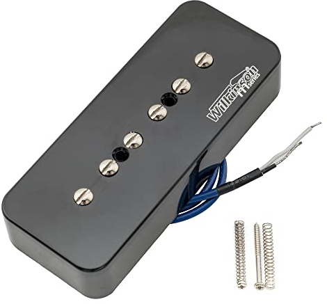 Wilkinson M Series WO90 Keramik P90 Soapbar Steg Tonabnehmer Schwarz | für LP SG E-Gitarre