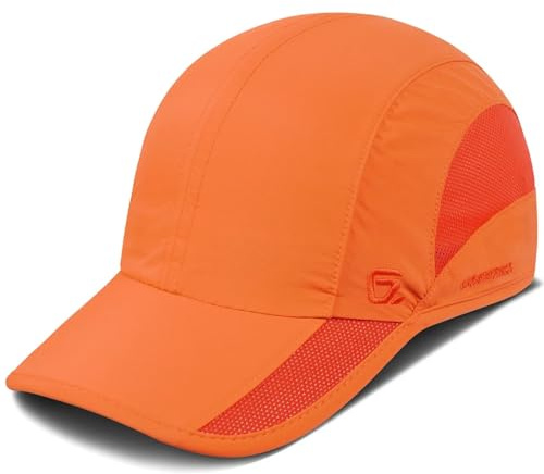 GADIEMKENSD Cappellino da Baseball Asciugatura Rapida per Signore per Golf papà Cappellini da Bicicletta per Uomini (Arancione)