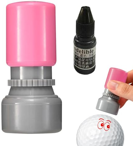 Golfball-Stempel, Golfballmarker mit Rot Tinte, Insekt/Blume/Stier/Hund/Augen Golfball Stempel Marker, Wasserdicht Schnelltrocknende Tinte Stempel für Golfbälle, Personalisieren Sie Ihre Golfbälle