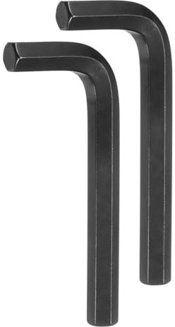 QUARKZMAN 2PCS Innensechskantschlüssel 17mm L-Form Sechskantschlüssel aus Chrom-Vanadium-Stahl Reparaturwerkzeug für Heimwerker, Schwarz