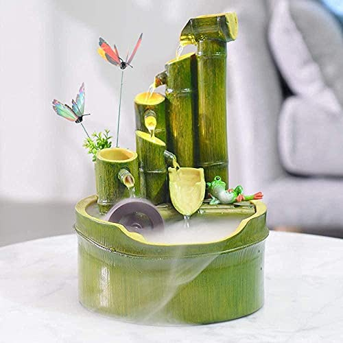 uhyOHF Bamboo Fountain Garden Decor Water Spout with Pump Nebulizer Garden Decoration Waterfall Outdoor Japanese Sculptures Statues Home Decoration Arts Crafts 20 * 20 * 29cm Decor(