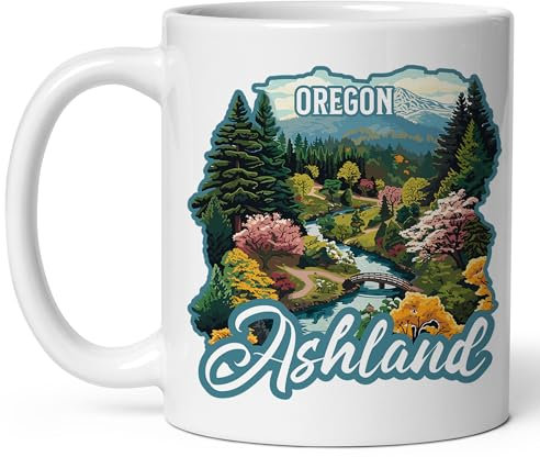 Tazas De Café Ashland, Oregón Tazas De Té Moderna Con Mango Tazza Di Latte, Para Cumpleaños, Cocina, Bebidas Calientes, 330ml