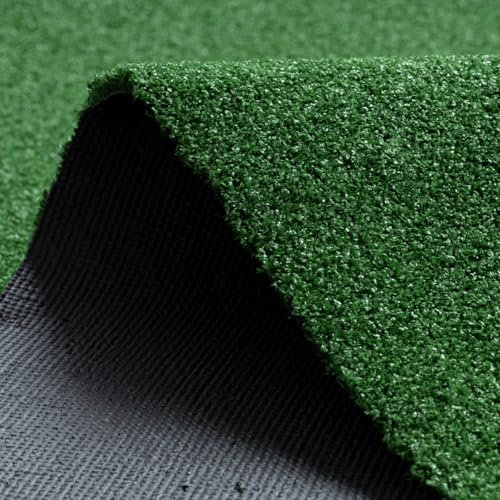 TMPPRO Kunstrasen Spring 4,0m² - 7mm dicke 100cm x 400 cm - Outdoor Grün Rasenteppich Grasteppich Rollrassen - Rasen für Balkon Terasse Garten - Wetterfest & Pflegeleicht (1 x 4,0m²)