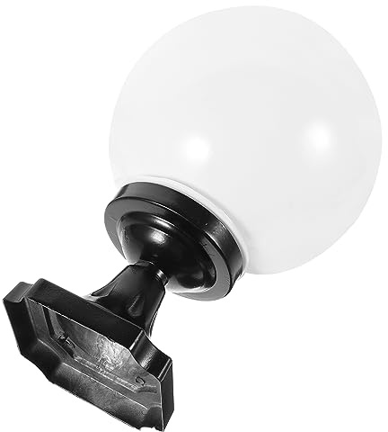 HYTROVE Pantalla De Lámpara Globo Acrílica Resistente Para Exterior Cubierta De Repuesto Fácil De Instalar Para Poste Jardín y Pared