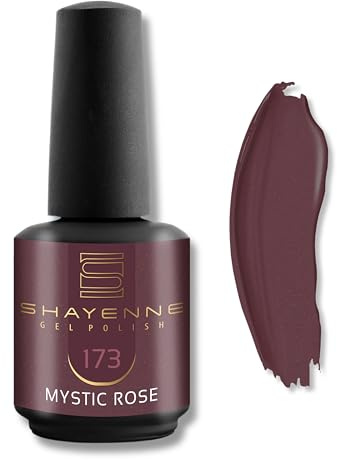 SHAYENNE UV LED Gel Nagellack 15ml – 173 Mystic Rose Rot – Langanhaltend & Hochglänzend – Für UV/LED Lampe – Maniküre & Pediküre – Made in Germany