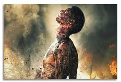 VBHEJRNE Hacksaw Ridge Movie Poster Poster Decorative Painting Canvas Wall Posters And Art Picture Print Modern Family Bedroom Decor Posters 16x24inch(40x60cm)