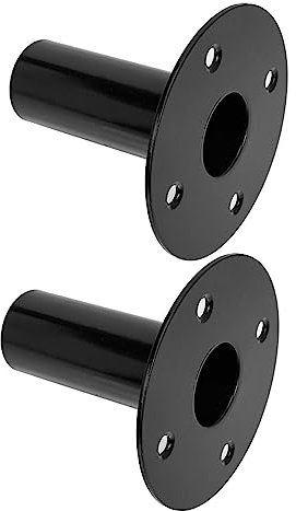 Supporto per Altoparlanti in Metallo Nero 2 Pezzi, Base Stabile