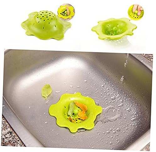 iplusmile 3pièces Crépine Évier Silicone Pour Cuisine Et Salle De Bain Filtre à Cheveux Lavable Et Panier De Bonde Anti-obstruction