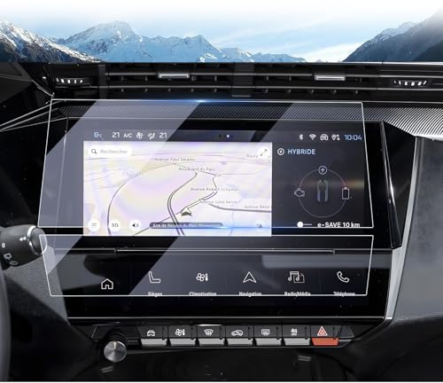 LUWU (Lot de 4) 10 Pouces i-Cockpit + i-Toggles pour Peugeot 308/408 2021-2026 Nano Film de Protection de Navigation d'Écran 6H Anti-Rayures 308 408 SW GT Line Accessoires