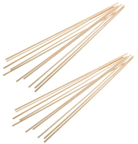 WHAMVOX 20pcs Thin Bamboo Dowels for Kite Making Sturdy Support Sticks for DIY Craft Resilient Lightweight Rods for Kite Frames and Outdoor Flying Activities