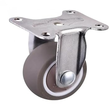 4 ruote for Ruota direzionale in Tpe cromata da 1 pollice con cuscinetto in gomma silenziosa resistente all'usura