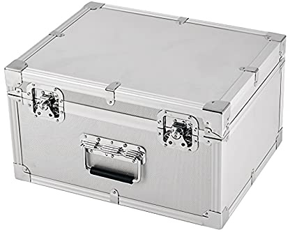 Werkzeugkästen Aluminium-Harter Werkzeugkasten Aktenkoffer Tragbarer Aufbewahrungs-Werkzeugkasten Tragetasche PC-Kamera-Ausrüstungs-Organizer-Truhe mit herausnehmbarem Schaumstoff-Werkzeug-Organizer