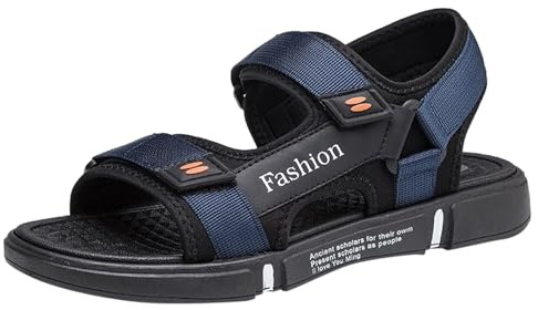 Generico Sandali Da Uomo Sandali Uomo Scarpe Da Scoglio Ciabatte Pelle 45 Plantari Funzionali Ortopedici Infradito In Mare Gomma Trekking Aperti Estive 38 Ciabatta Estiva Scarpette Estivi Blu Aperte