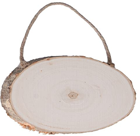 Blanko-Türhänger aus Holz, 10 Stück, Türanhänger, Holzscheiben, blanko, hängende Holztafel für Heimwerker, Kunsthandwerk, Malerei, Weihnachten, Zuhause, Urlaubsdekoration