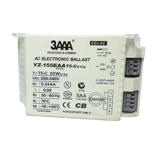 1PCS YZ-155EAA T5-C AC 220-240V Lampada fluorescente 55W Alimentatore elettronico for lampada ad anello T5 Reattore standard
