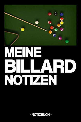 MEINE BILLARD NOTIZEN: Notizbuch | Rekorde | Tricks | Tisch | Duelle | Geschenkidee | Geschenk | kariert | ca. DIN A5