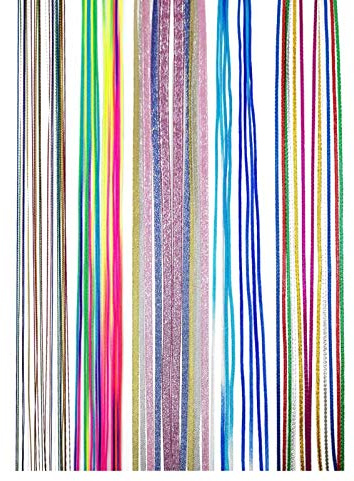 Chaîne de Cheveux Tresse 99 Racines Cheveux Couleur Decoration Accessoires À la mode Cheveux DIY et Cheveux Colorés Corde De Tresse Pour Filles Femmes Sur Les Parties (5 styles)