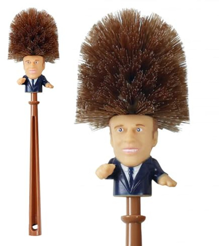 Brosse WC Macron | Balai de Toilettes Humoristique | Idée Cadeau Rigolo & Insolite | Secret Santa | Humour | Fun | OriginalCorner