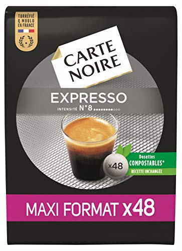 Carte Noire - Caffè in cialde espresso N°8 - 48 cialde Espresso singole morbide