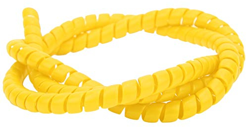 MAGT Filo a Spirale per Scooter, Brake Spiral Tube PP Protezione Tubo Freno Spirale per Scooter Elettrico Xiaomi M365 (Giallo)