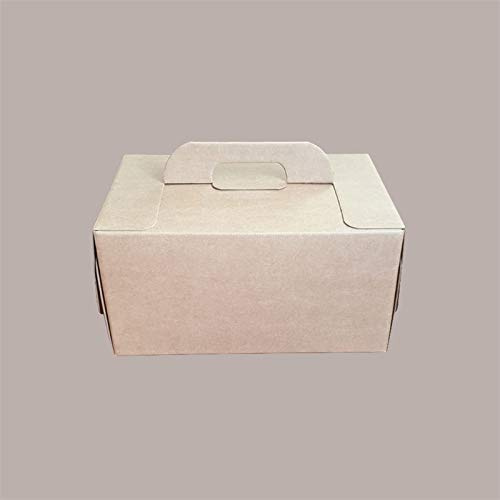 Lucgel Astuccio Valigetta Scatola Asporto in Carta Avana con Manico 280x200H140 mm - 10 pezzi -