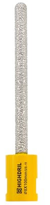 Diamond Mortar Raking Bit - HIGHDRIL 5/16 x 4 (8mm x 100mm) 5/8-11 Thread Diamond Mortar Router for Old Mortar,Blown,Damaged Bricks or Natural Stone Removal