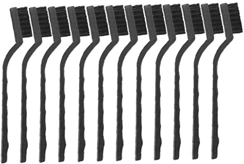 Bemvp 12pcs Mini Raspadores De Alambre De Nylon Cepillo De Limpieza Cepillo De Alambre De Alambre Mini Retirar Cepillo De Óxido Herramientas Limpias