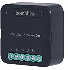 Hombli Smart Switch Modul für Wandschalter, WLAN-fähig, App-Steuerung, 100-240 V, bis zu 10A, 2300 W, kompatibel mit Alexa, Google Sprachsteuerung