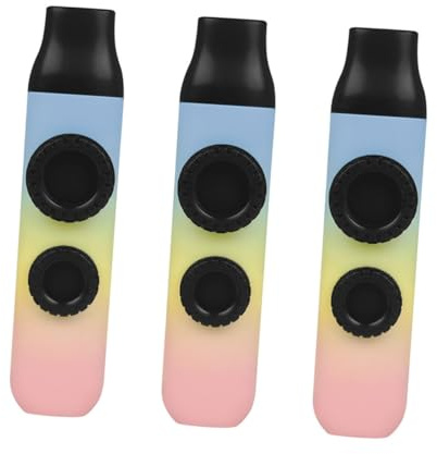 ibasenice 3 Sätze Doppelter Dimo ​​​​kazoo Tragbares Kazoo Otomaton Kazoos Für Den Anfang Sax Einen Boom Kazoo Aus Metall Kazoo-instrumente Gitarreninstrument Kazoos Üben Musik Trey Kind Abs