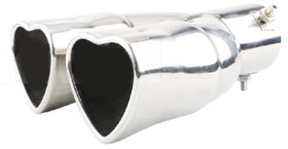 Punta Del Silenziatore Del Tubo Scarico In Acciaio Consigli Scarico Ingresso Auto Terminale Scarico Modificato Universale Punta Scarico A Forma Cuore Dritto Accessori Alla