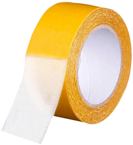 PartyKindom 2rolls Double-sided Carpet Tape High Adhesion Multi-purpose Gripping Tape for Securing Rugs Crafts and Home Decor for Versatile Use