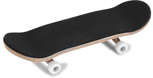 Finger Skateboards aus Ahornholzlegierung Komplettset mit Box zum Stressabbau Weiß