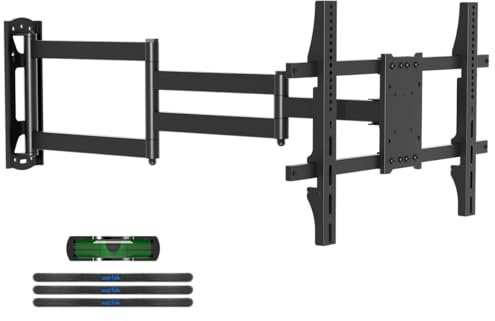 suptek TV Halterung 600x400 mm, max. Wandabstand 1020 mm, Neigung +5°/-10°, Drehung ±90°, für 32-75 Zoll Fernseher, bis 40 KG Universelle Premium Wandhalterung für TV, Plasma, LCD, LED, OLED, Curved.