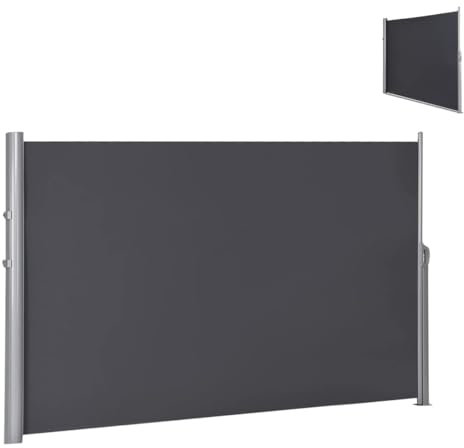 Tenda Da Sole Retrattile, 200 X 300 Cm Sole Retrattile Tenda Da Sole Laterale Schermo Recinzione Patio Garden Wall Balcony Screening Panel, Divisorio Della Privacy Della Tenda All'aperto(200*300cm)