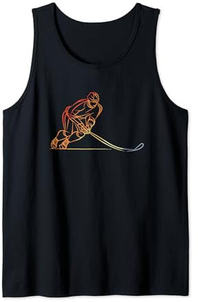 Vintage Eishockeyspieler Eishockeyhelm Tank Top