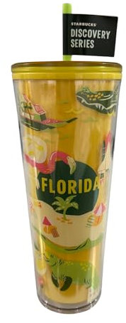 Starbucks Florida Gobelet isotherme avec paille Série Discovery 710 ml