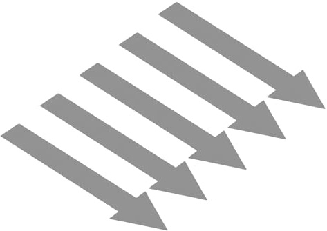 PATIKIL 10 Blatt Selbstklebende Pfeile Aufkleber Pfeilschild Links Und Rechts Hinweisschilder 120 mm, Richtungsschild PVC Klebend Entfernbarer aufkleber für Böden Wandmarkierung