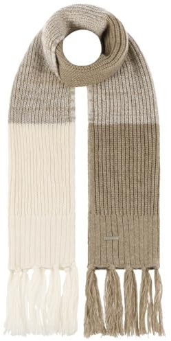 Seeberger Miola Strickschal Damenschal Winterschal Fransenschal Damen - mit Fransen Winter Herbst-Winter - One Size hellbeige