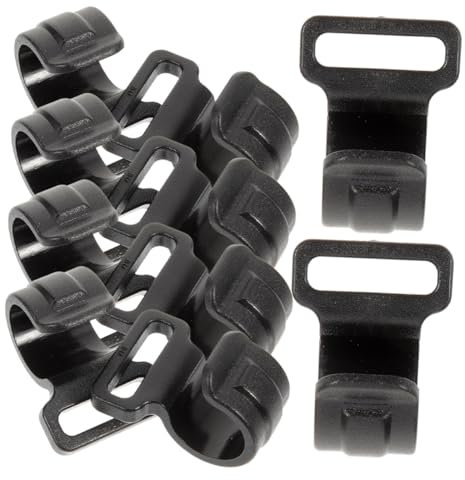 Milisten 20piezas Clips De Carpa Ganchos y Varillas De Soporte para Montaje De Toldos y Conexión De Tiendas Accesorios De Camping Prácticos y Versátiles para Actividades Al Aire